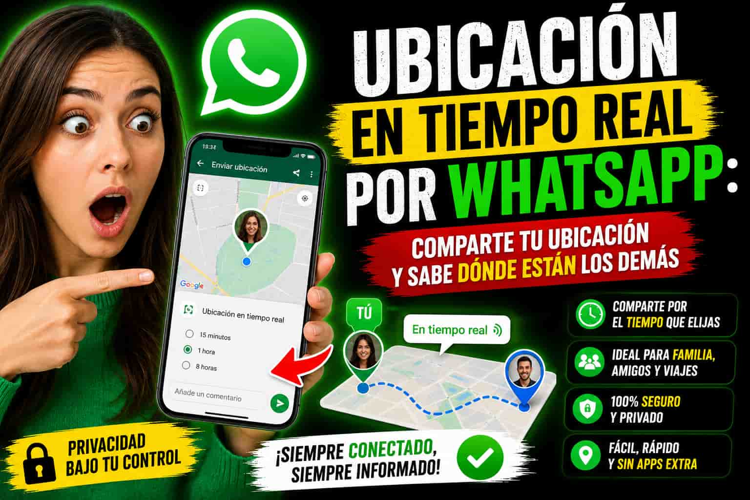 Ubicación en Tiempo Real por WhatsApp: